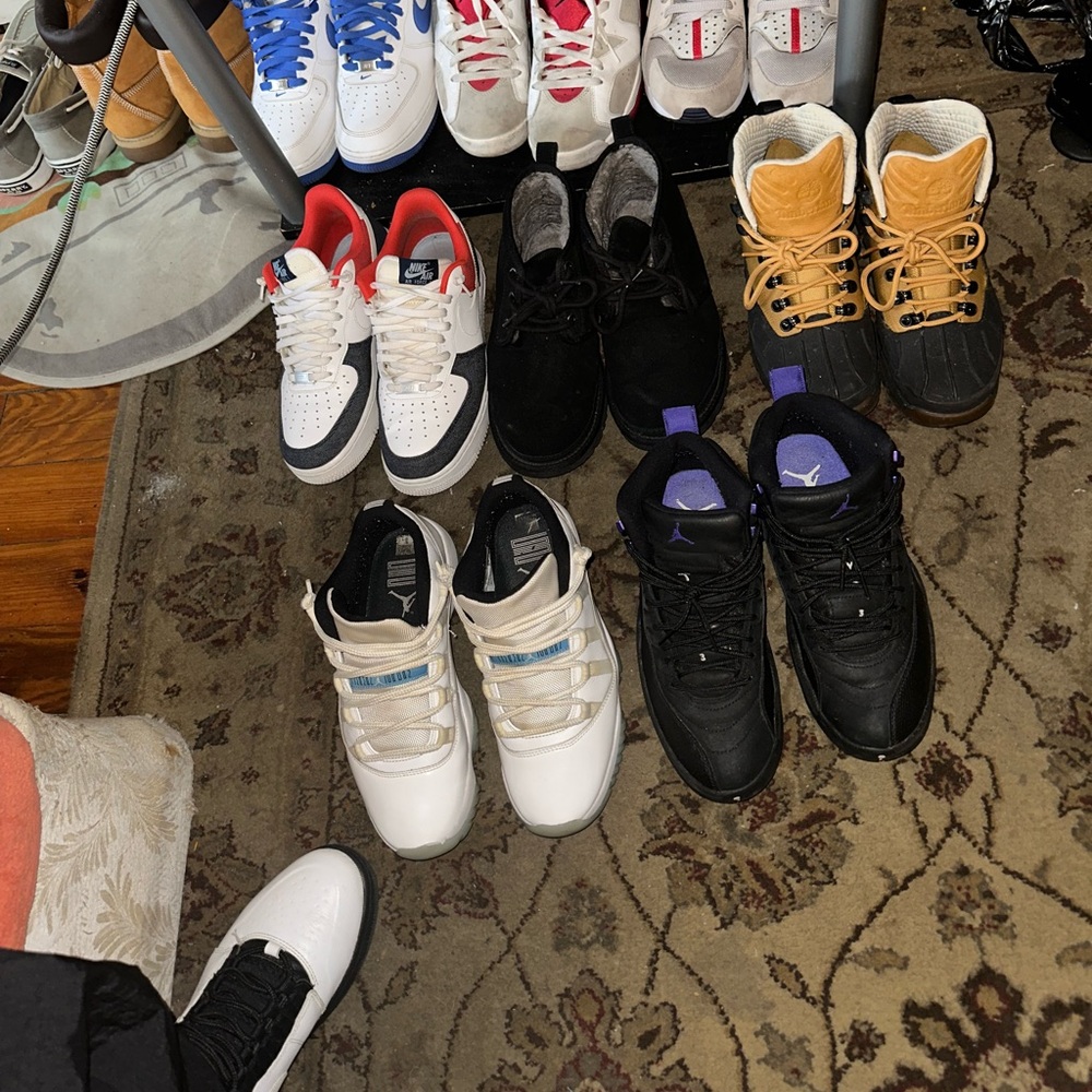 Men’s size 8….NIKE AF1, Jordan retro 12 & 11s, UGGZ, and TIMBERLAND